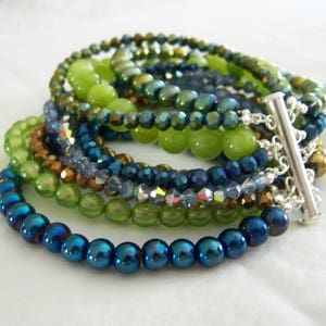 MULTI STRAND BRACELET - stylish and colorful statement bracelet