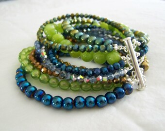 MULTI STRAND BRACELET - stylish and colorful statement bracelet