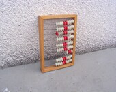 Vintage Abacus Wooden Russian Abacus plastic balls Wooden Abacus Office Decor Rustic Old School Calculator Old Abacus Wood Calculator Abacus