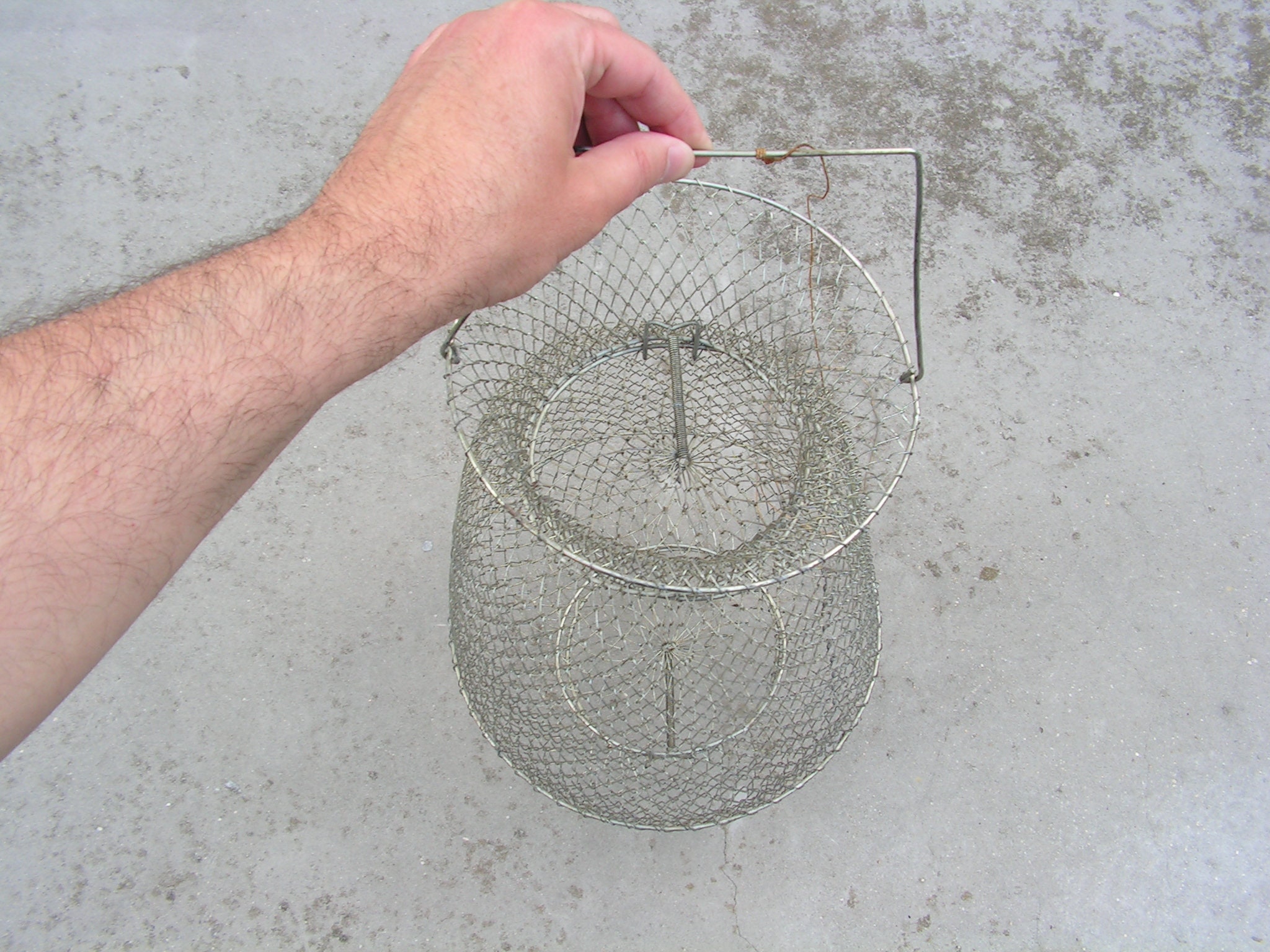 Large Wire Basket Fish Net Trap Fishing Keep Net Wire Mesh Etsy UK