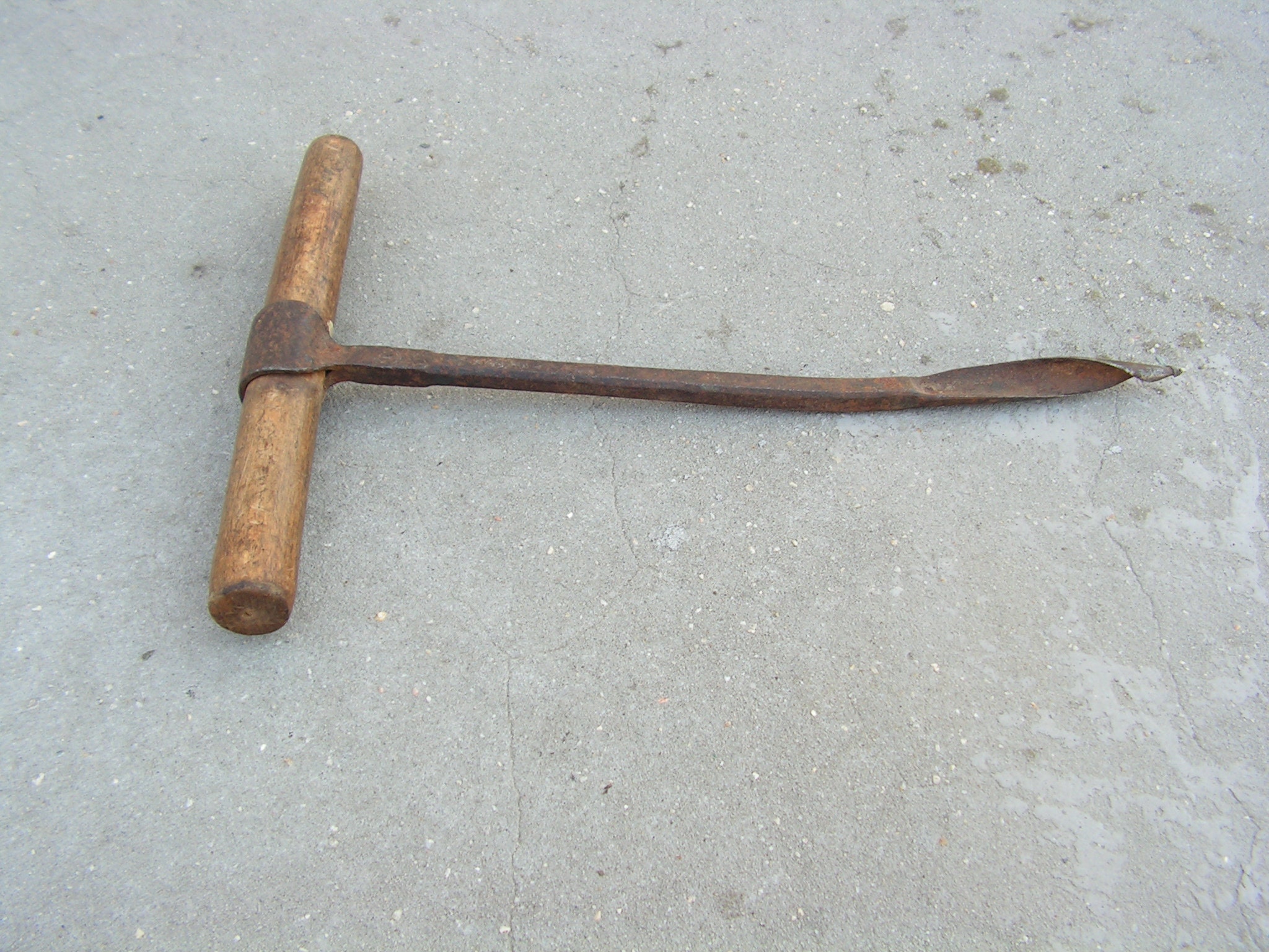 Mid 19thC Hand Adze Primitive Woodworkering Tool (item #1424026)