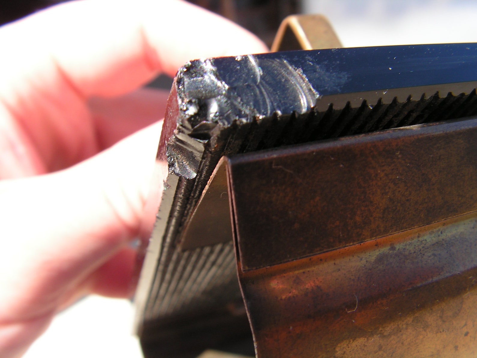 Vintage Desk Blotter Brass Glass Blotter Rocking Ink Etsy