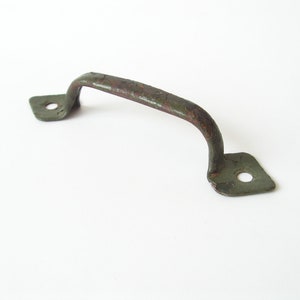 Old iron handle 1930s, Antique hand forged handle, Forged door handle, Cupboard handle, Drawer handle, Drawer pull