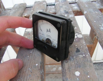 レトロAMMETER Retro Microammeter USSR Vintage Ammeter 1960s Analog Meters