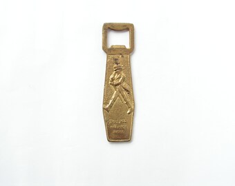 Vintage Johnnie Walker Brass Bottle Opener, Bar Decor