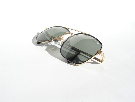 Men sunglasses green lenses POLAROID Retro aviato… - image 5
