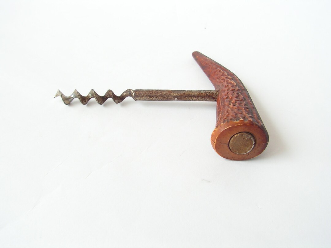 Vintage Metal Corkscrew Retro Cork Removing Tool Corkscrew Etsy