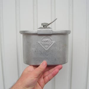 lunchbox PANTHER Vintage aluminium lunchbox Militaire blikken lunchbox Toeristische voedselbox Aluminium kantine Militaire veldkeuken