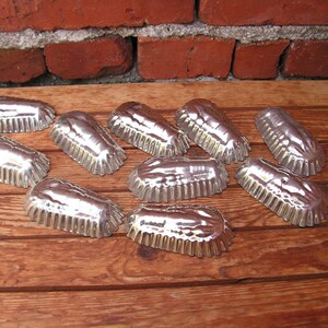 Formy do pieczenia rak Zestaw 10 foremek do ciasta Formy do pieczenia rak Formy do muffinek Formy karbowane do pieczenia ciasta Radzieckie metalowe foremki do muffinek Stare formy do ciasta