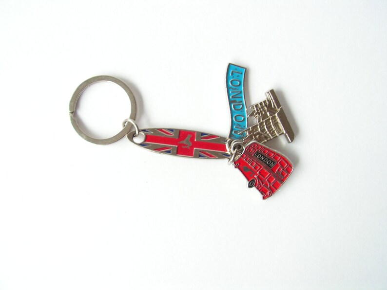 Key Chain London R Keychain LONDON, Vintage Metal Keychain London, Metal Key Ring, Old Key ...