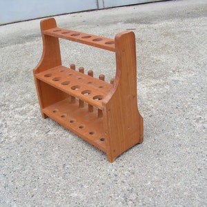 Wooden Lab Rack 1960s Test Tube Holder Vintage Lab Equipment Stand ...