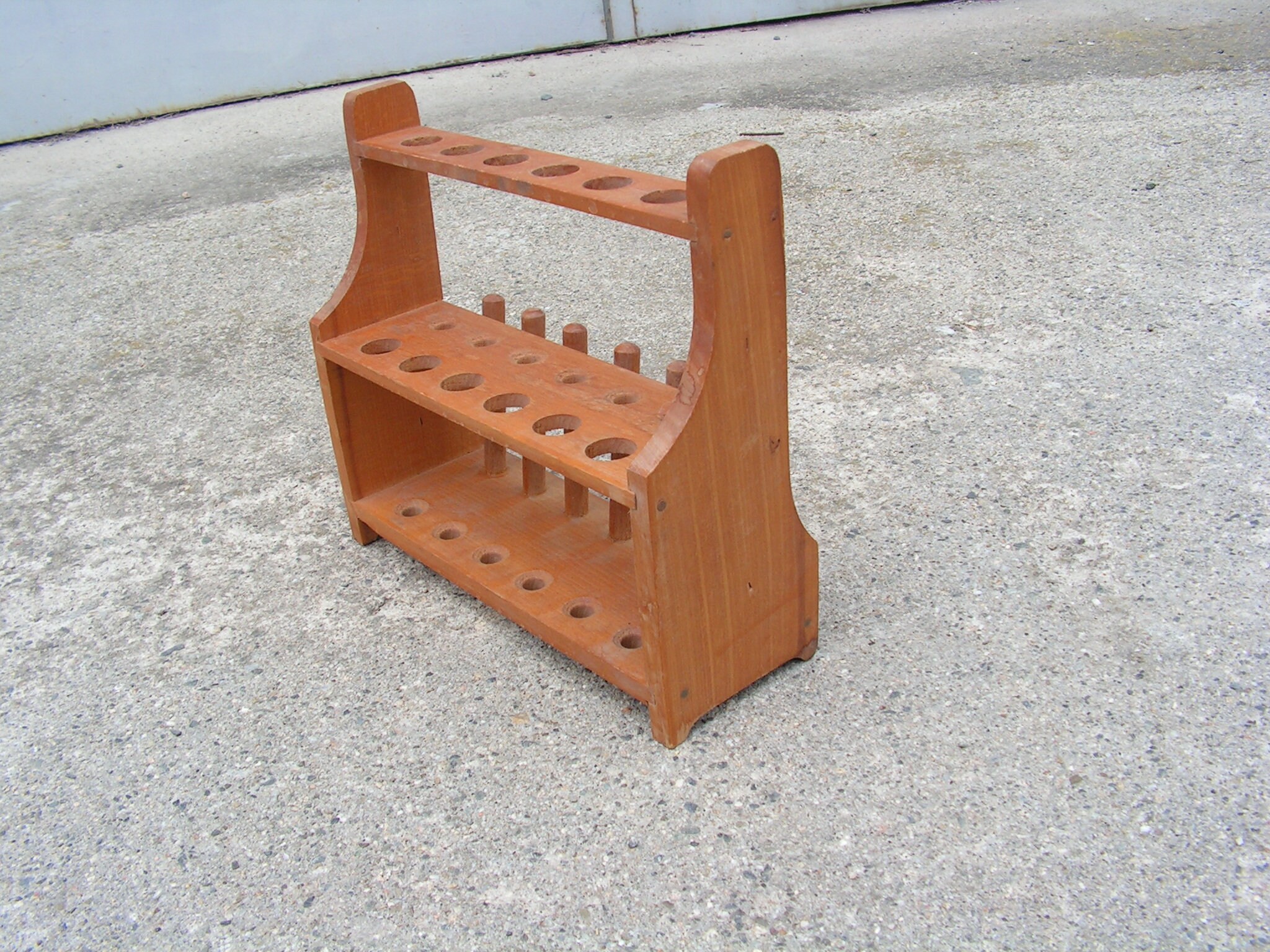 Wooden Lab Rack 1960s Test Tube Holder Vintage Lab Equipment Etsy Canada