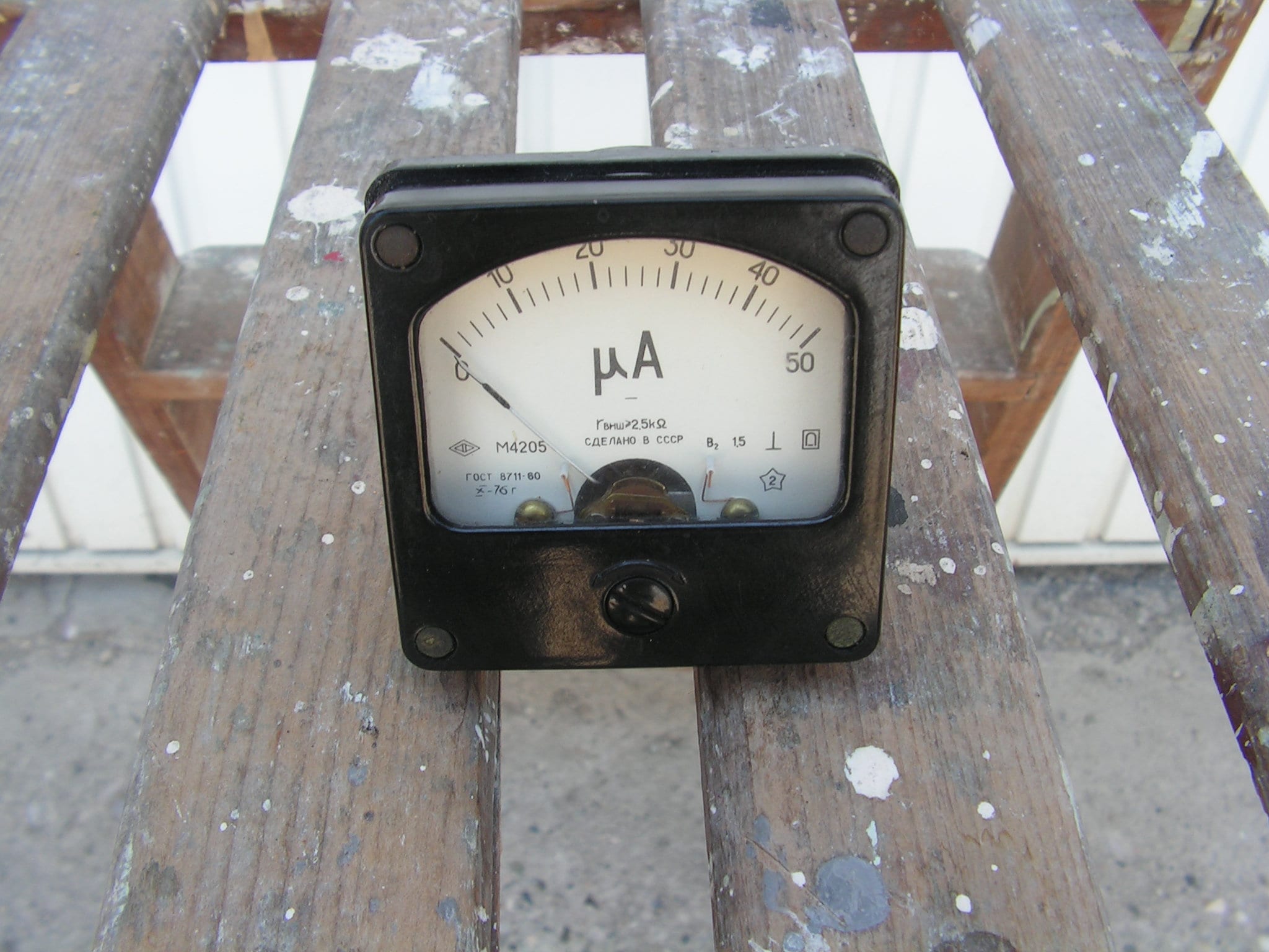 レトロAMMETER Retro Microammeter USSR Vintage Ammeter 1960s Analog Meters