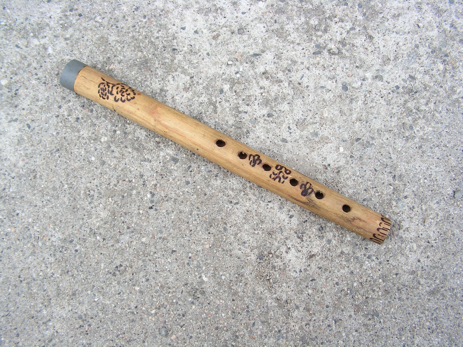Vintage Wooden Flute 1950s Whistle Flute Wood 6 Holes Wooden Etsy