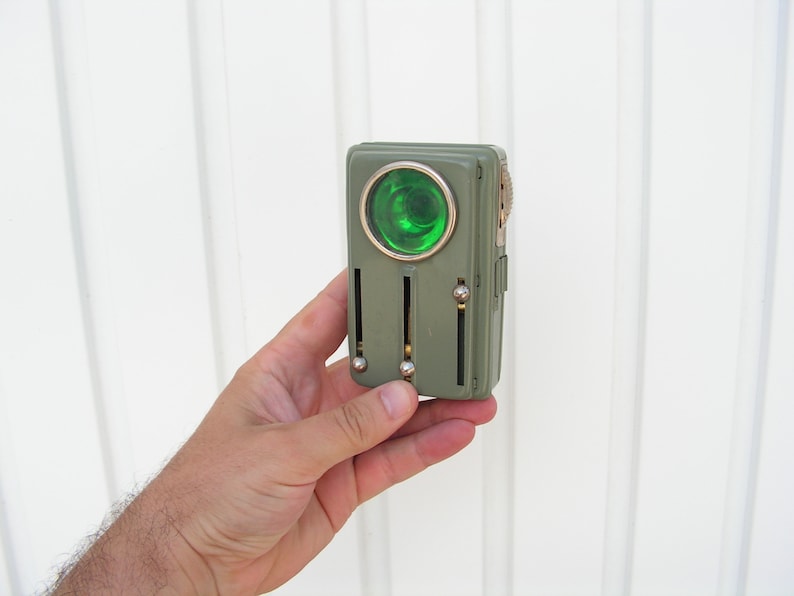 Russian Flashlight Rectangular Vintage Military Flashlight NEVER USED, Army Signal Three Color Lantern ...