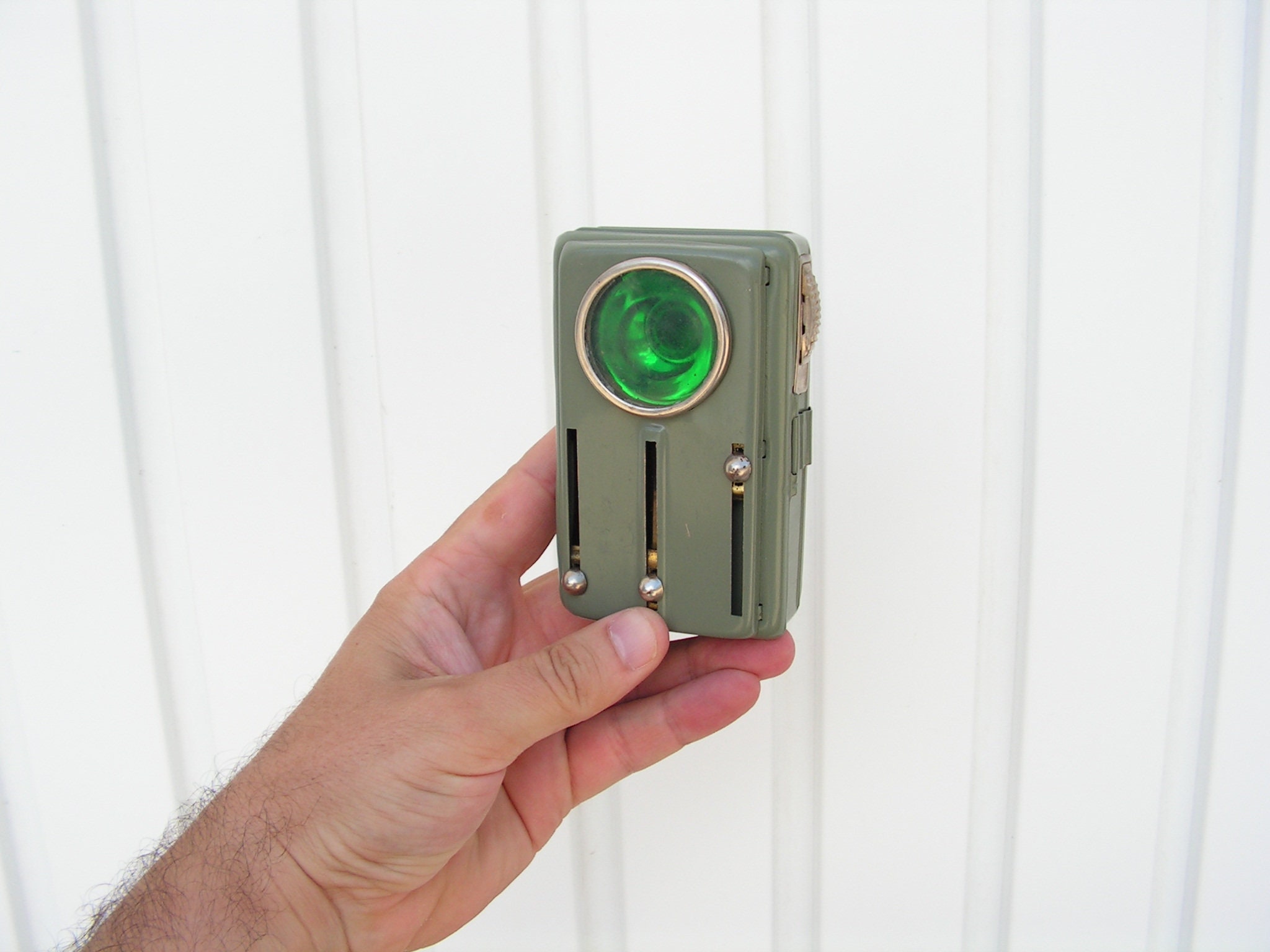 Vintage Military Flashlight NEVER USED, Army Signal Three Color