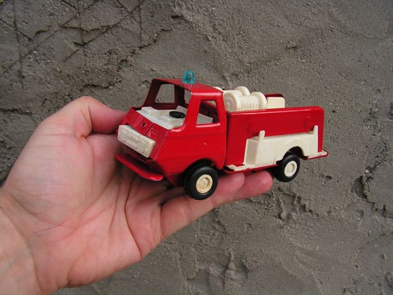 vintage metal fire truck