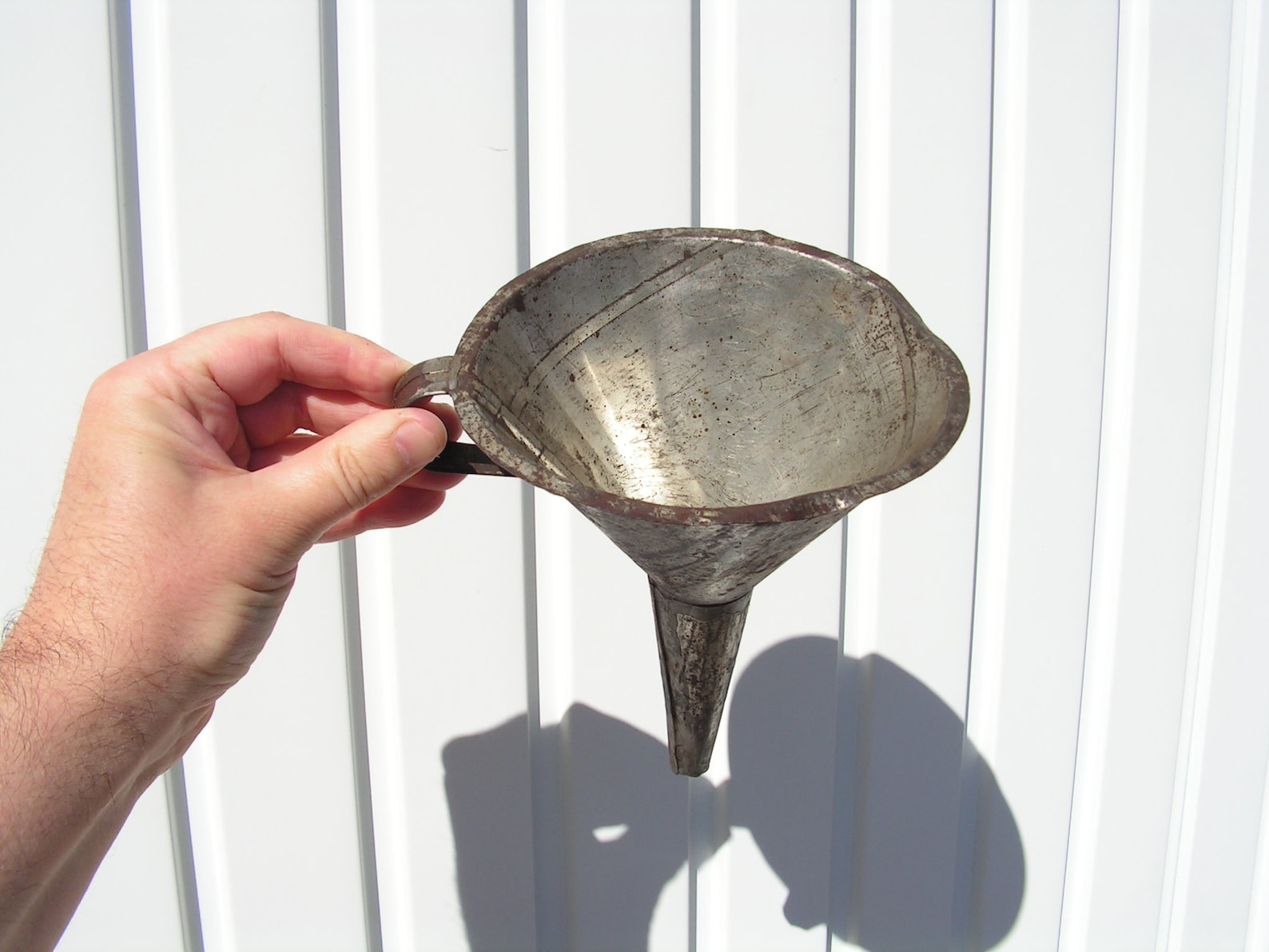 Antique Metal Funnel 1950s Large Rusty Funnel Vintage Utensil Etsy