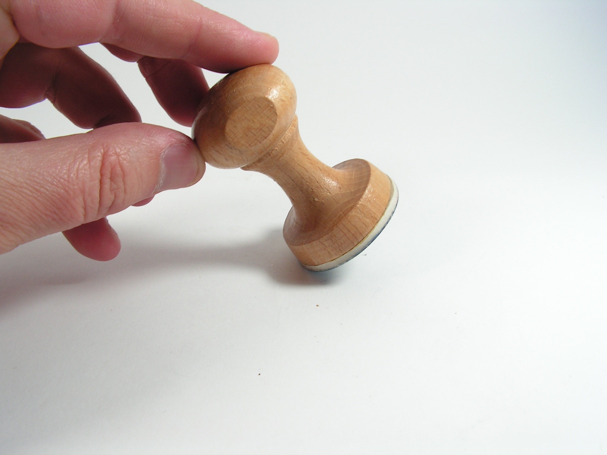 Vintage Rubber Stamp Small Round Wood Stamp Wooden Handle Etsy