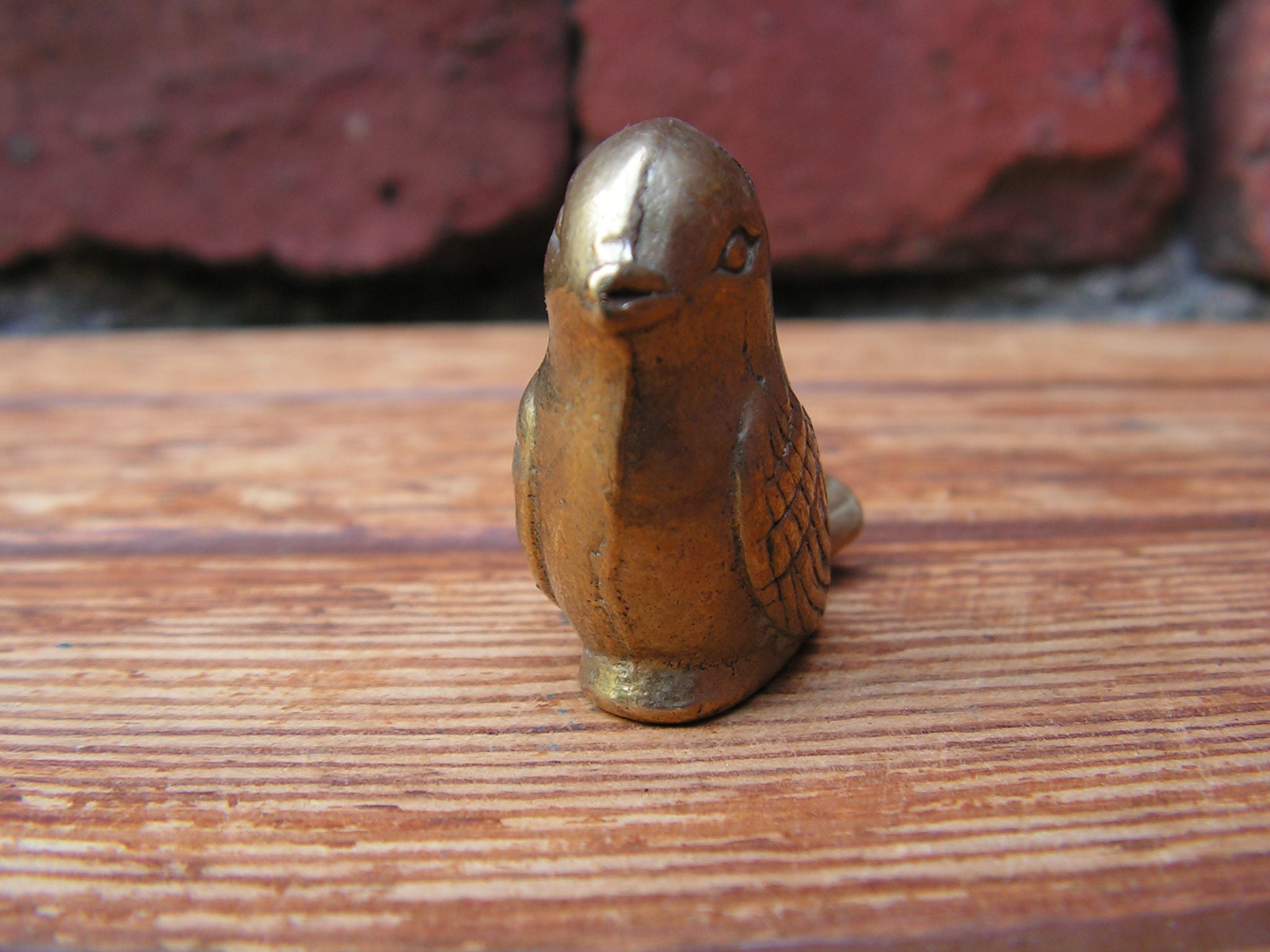 アンティーク真鍮製鳥の置物、1920年代の金属製動物 - Etsy 日本