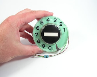 Vintage Phone Dial Disk NEVER USED Phone Part Dialing disk Rotary Telephone Dial with Numbered Holes Plastic Phone Disc Steampunk Decor