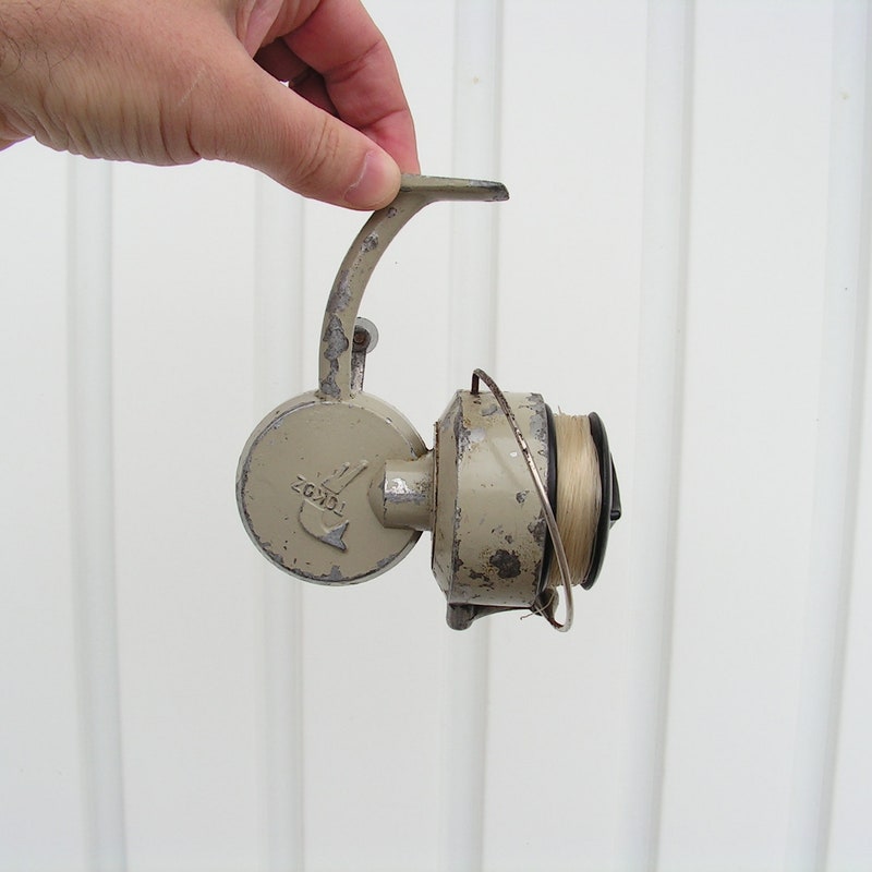 Moulinet Ancien De Pêche Marqué Sterling 60 - Vintage, Belle Pièce De Collection
