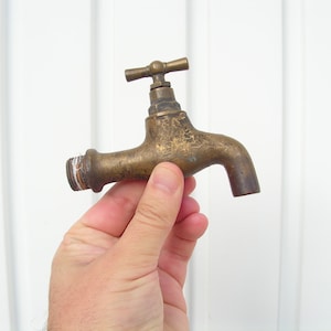 Vintage Water Tap, Massive bronze Water Faucet, Brass Spigot, Water Solid Spigot, Vintage Spigot, Brass water faucet, Industrial decor
