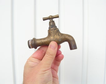 Vintage Water Tap, Massive bronze Water Faucet, Brass Spigot, Water Solid Spigot, Vintage Spigot, Brass water faucet, Industrial decor