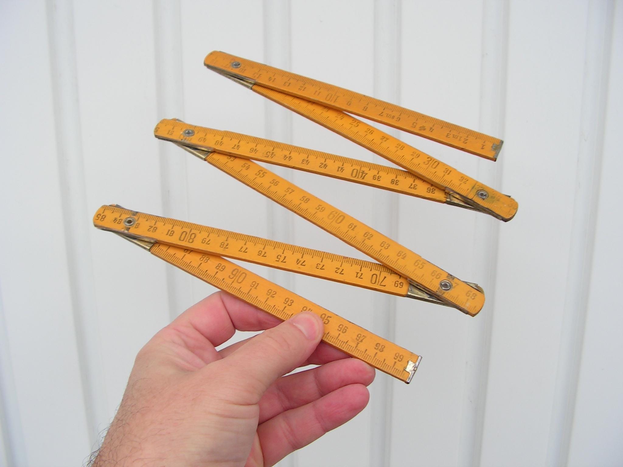Engineering Multi Ruler Yellow Folding Wooden Ruler, Yellow Carpenter Measurer Folding Meter, Yellow ...