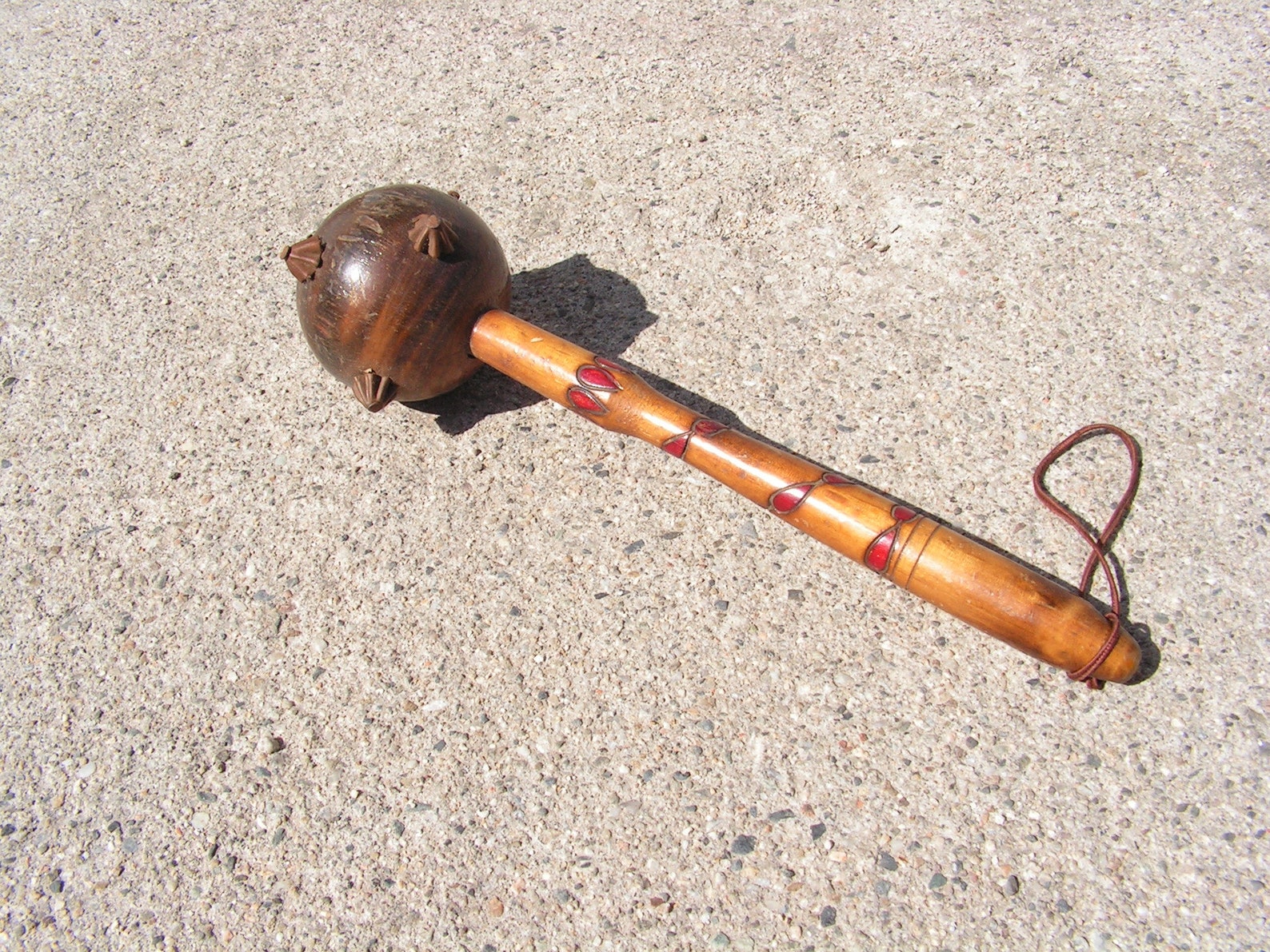 Vintage mace Small wooden mace Old mace Vintage tool Etsy