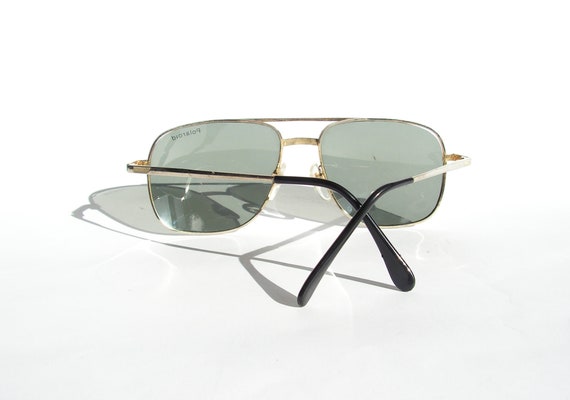 Men sunglasses green lenses POLAROID Retro aviato… - image 3