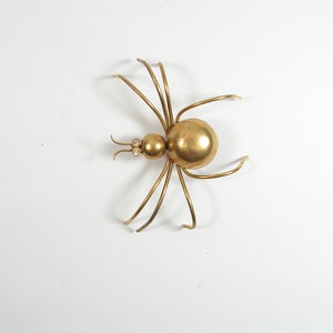 Antique Spider Brooch Without a Needle , Brass Brooch Spider, Vintage ...