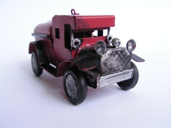 red toy truck vintage