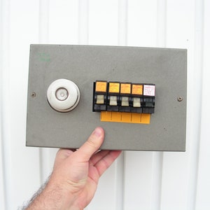 Vintage switch, Retro electric panel, Mechanical switch ceramic fuse, Toggle switch, Old power switch, Steampunk part