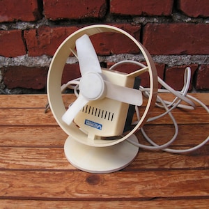 Vintage working electric fan Retro electric ventilator Table fan Desktop fan Ventilator PREDOM Home Decor Made in Poland