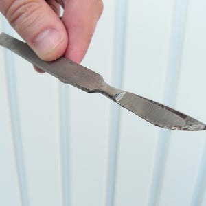 Vintage rust medical scalpel 1960s, Gift for Doctor, Surgeon tool, Surgical scalpel
