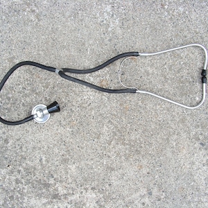 Vintage black Stethoscope Doctors Stethoscope Medical Stethoscope Equipment Gift doctor Phonendoscope Medical Supply Medical Instrument