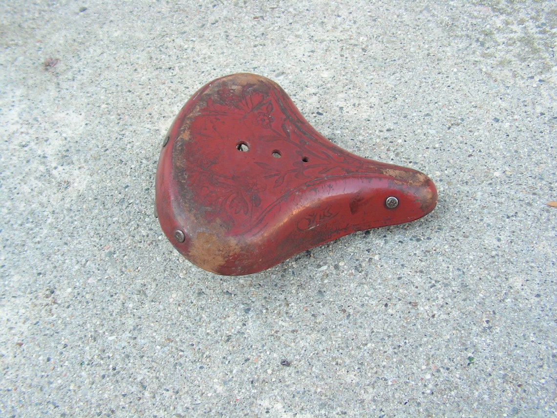 Vintage Bicycle Seat Children's Red Bicycle Seat Russian Etsy