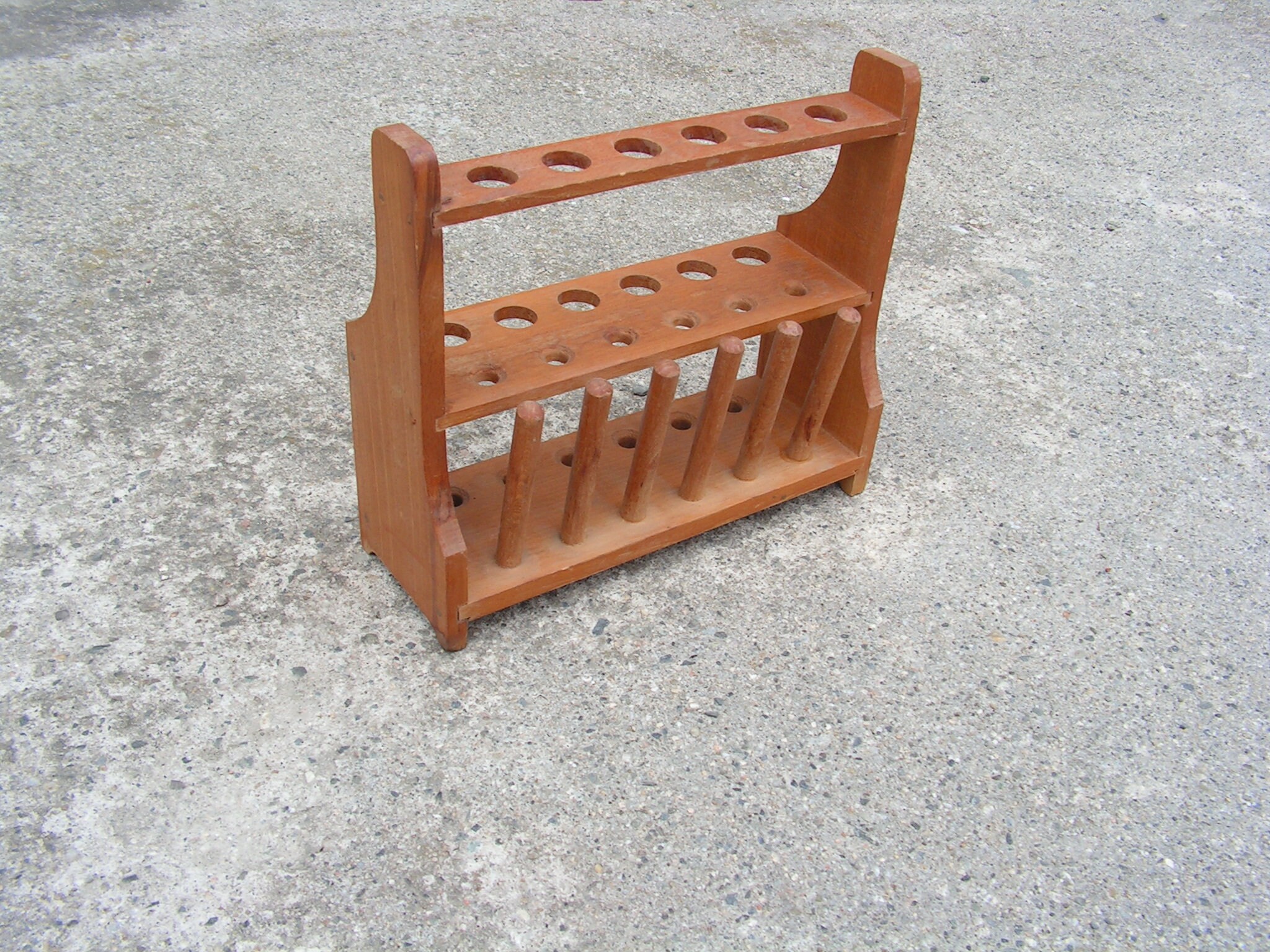 Wooden Lab Rack 1960s Test Tube Holder Vintage Lab Equipment Etsy Canada