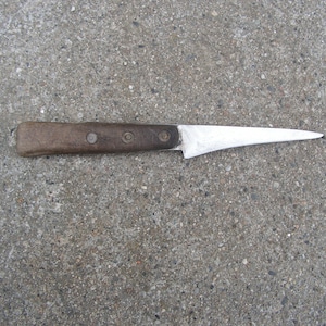 Vintage Bulgarian unique knife Wooden handle knife Medium size knife Survival Knife Camping Knife Hand Made Collectibles Knife
