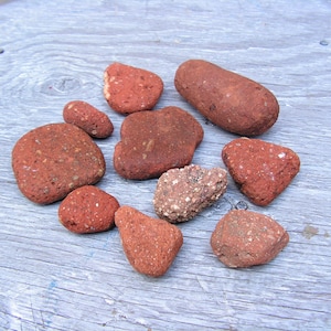 Beach Brick Pieces Terracotta Pottery River Pieces of Bricks Terracotta Brick Pieces Stackable Terracotta River Ceramic Pieces