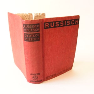 Kleines Russisch Deutsch Wörterbuch 1945 Vintage Wörterbuch Taschengröße Russisch Deutsch Reisewörterbuch Kleines Wörterbuch