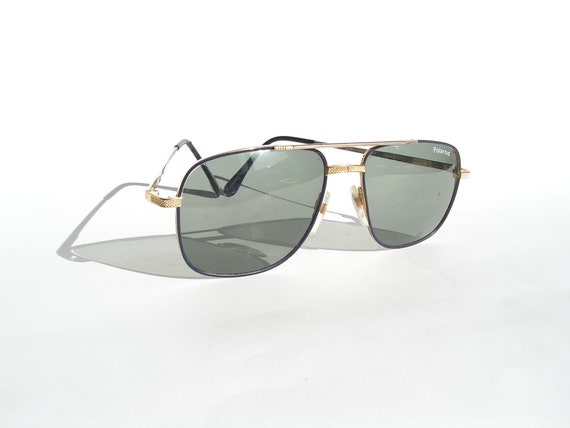 Gafas de sol hombre gafas de sol verdes POLAROID Retro aviador gafas de sol 1980Vintage gafas piloto de metal gafas de sol oversize gafas de sol Oversize Etsy Espana