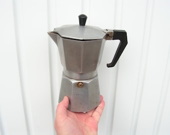 Vintage Coffee Maker Aluminum Tourist Espresso Maker Metal Coffee