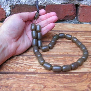 Vintage Green Prayer Beads Plastic Rosary Celluloid Rosary Orthodox Islamic Prayer Beads Retro Bead Religious accessory