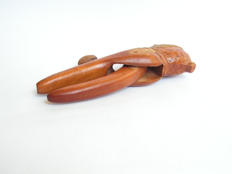 Vintage Wooden Man Head Nutcracker Hand Carved Wood Nutcracker Etsy