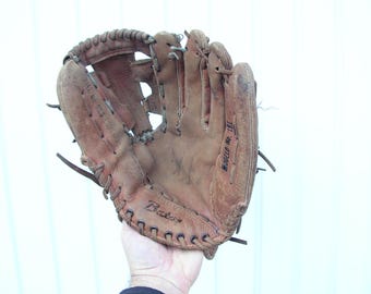 Vintage Leder Baseballhandschuh Lederhandschuh Braun Baseball Handschuh Hand Baseball Softball Handschuh Baseball Catcher