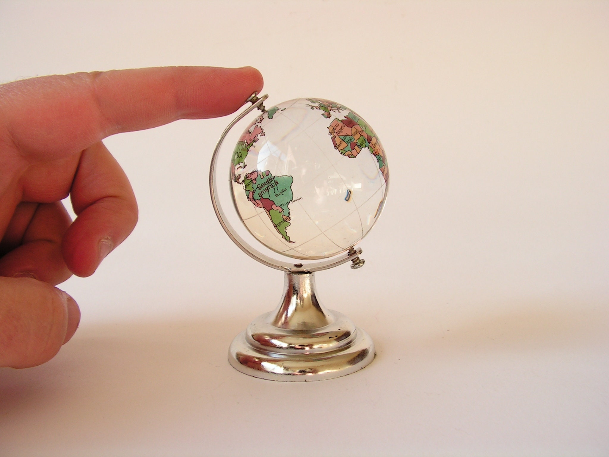 Mini globe thermomètre W Germany