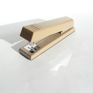 Vintage BOSTITCH Stapler, Industrial stapler, Plastic metal stapler, Office decor