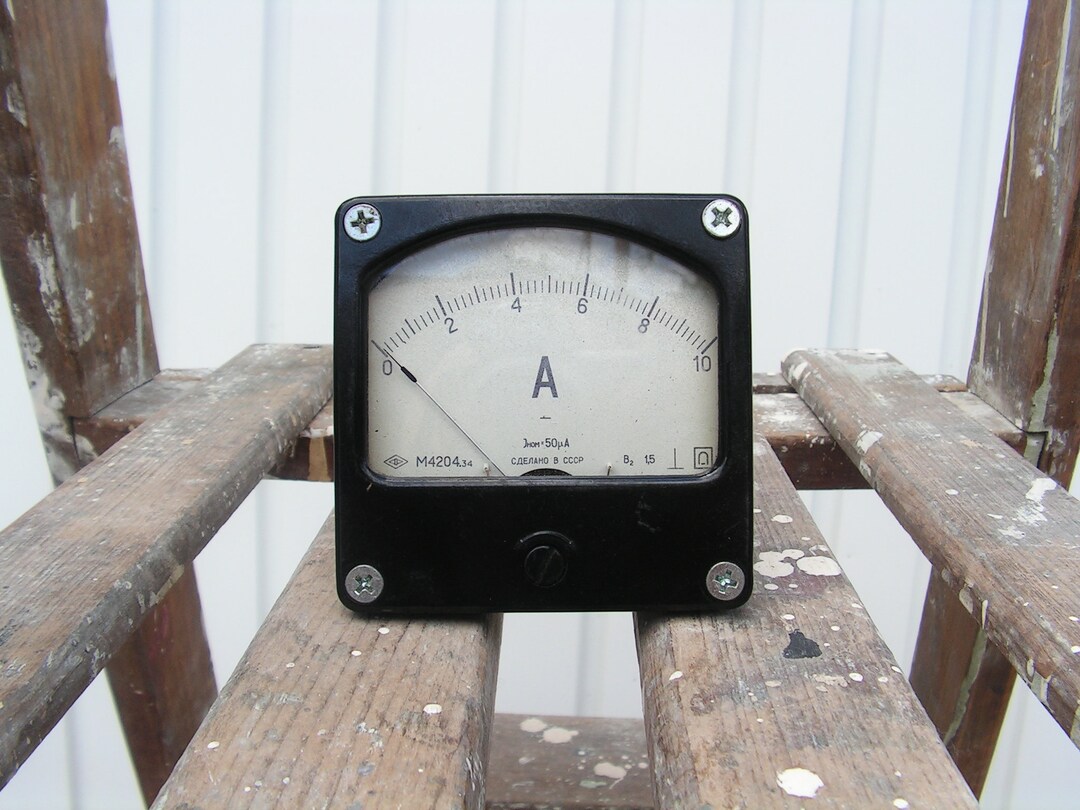 Retro Milliammeter Vintage Ammeter Analog Meters Antique Etsy